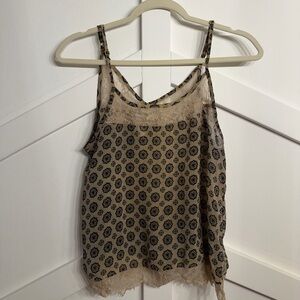 Floral Patterned Sheer Women's Top